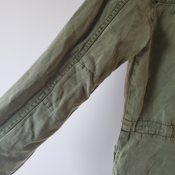 SANCTUARY Green Cargo Coat Size Small - Picture 6 of 6